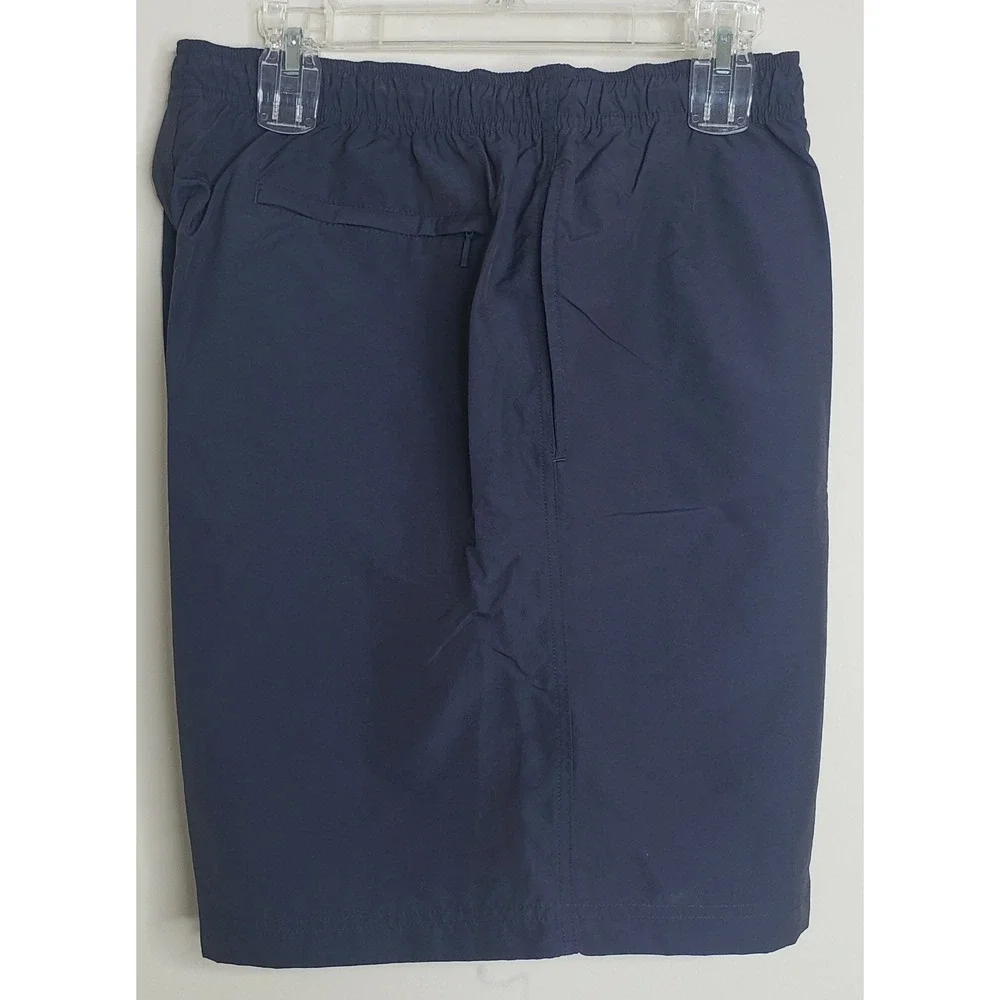 The North Face Shorts Mens Size XL Flat Front Navy Blue Zip‎ Pocket 34x7